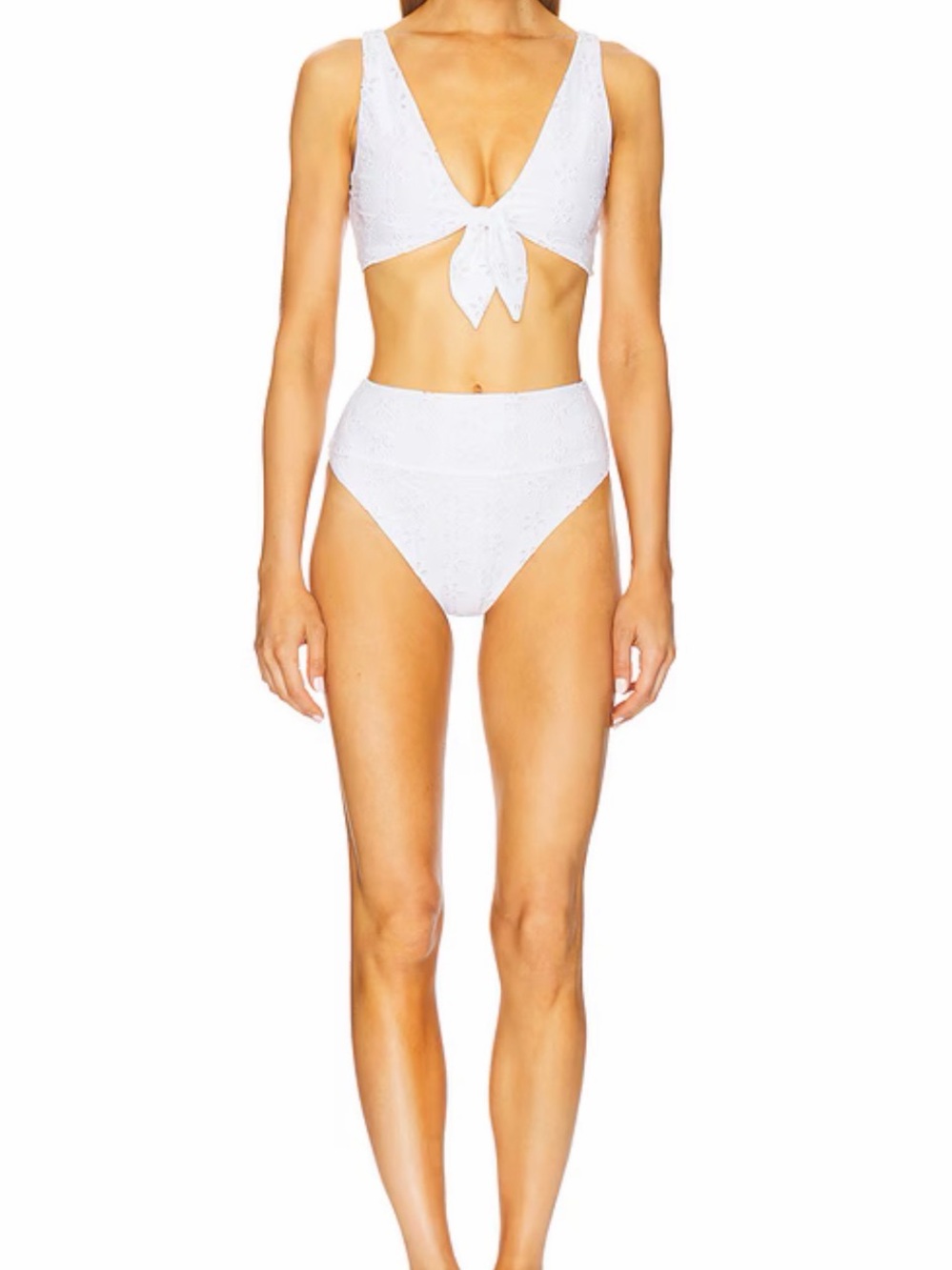 Beach Riot Hazel Bikini Swimsuit Bottoms White Magnolia Size Small